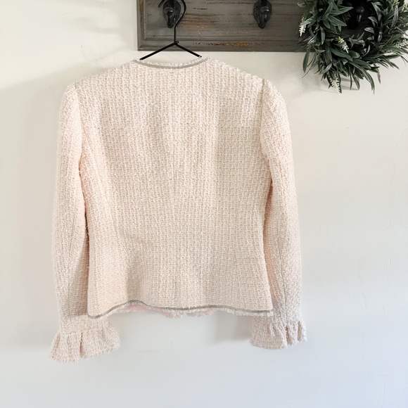 NWT $550 Rebecca Taylor Pink Tweed Jacket 0 - Picture 7 of 7